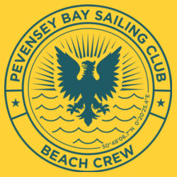 PBSC Beach/Surf T-shirt - Yellow Design
