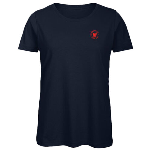 Ladies Printed T-Shirt - Navy Thumbnail
