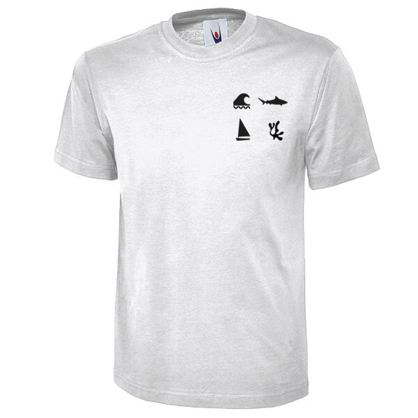 Shark Left Chest Print T-shirt Thumbnail