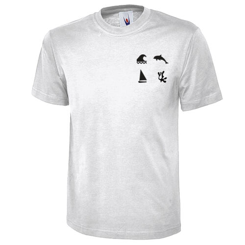 Dolphin Left Chest Print T-shirt Thumbnail