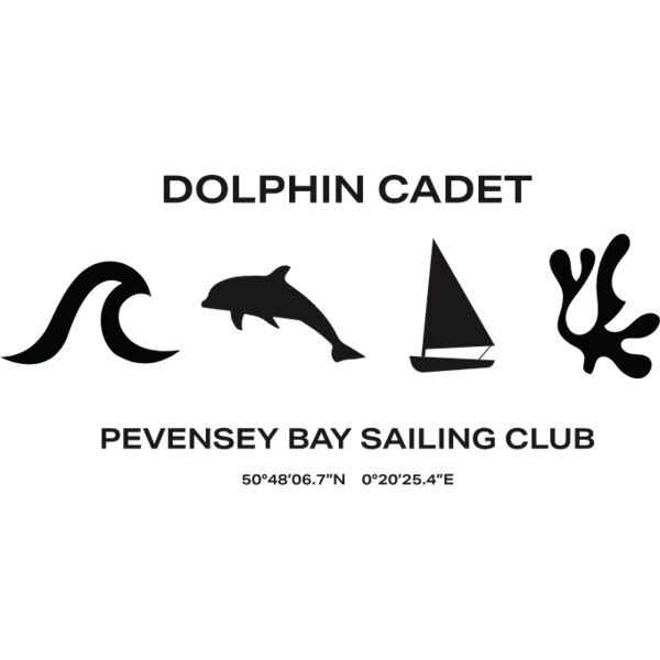 Dolphin Cadet Chest Print Black DTF Thumbnail